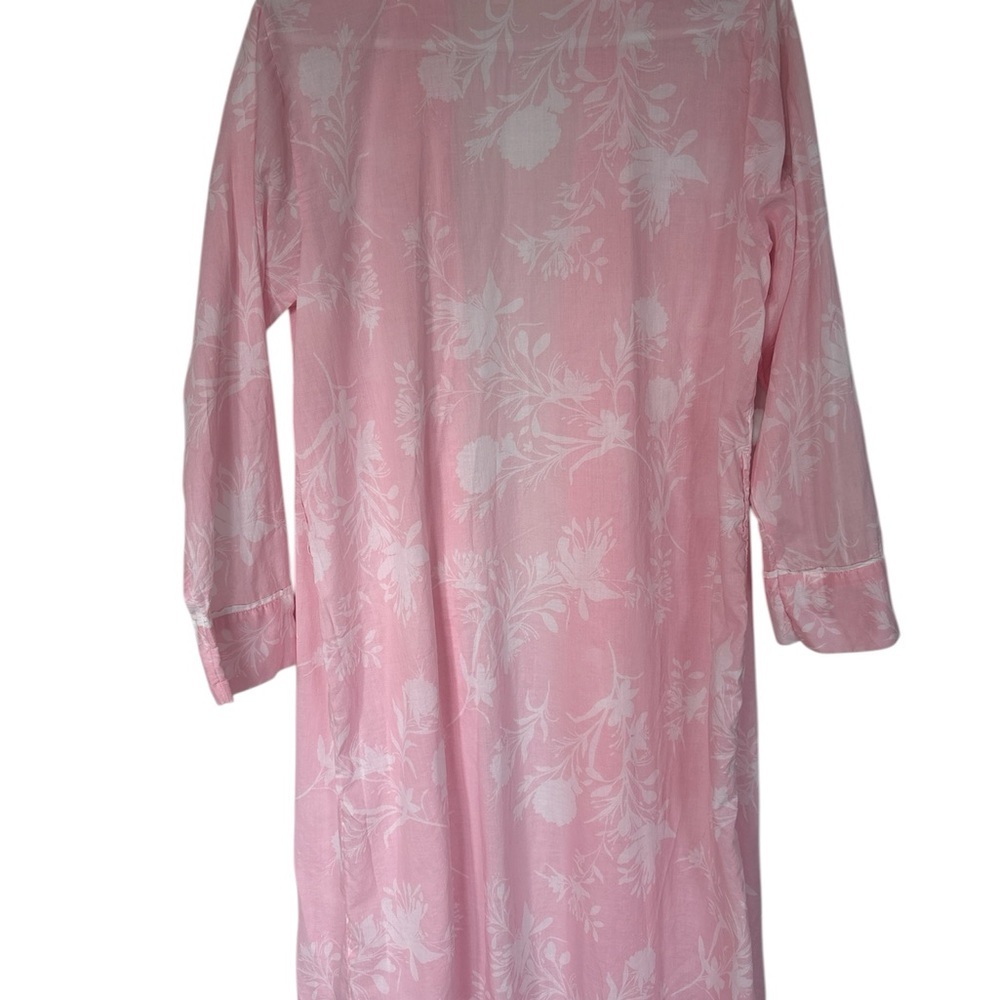 Joyspun lightweight nightgown and robe cotton lace romantic floral - Picture 9 of 9